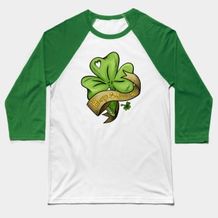 Happy Patrick's Day Shamrock Baseball T-Shirt